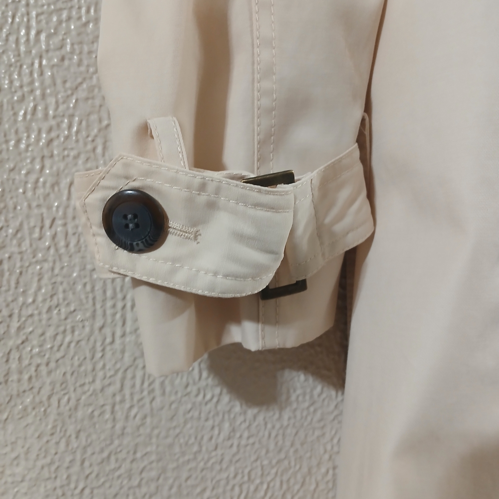 Marvin Richards New York Cream Colored Button Up Trench Coat - Picture 7 of 14